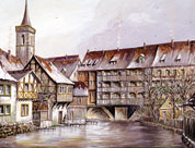 Krämerbrücke um 1900