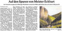 Artikel Thüringer Allgemeine