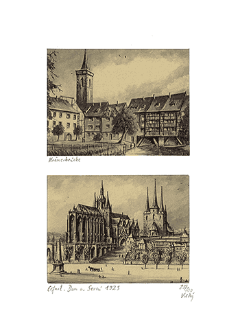 Doppelgrafik Erfurt