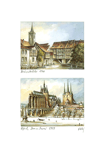 Doppelgrafik Erfurt