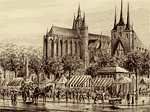 Herbstmarkt am Domplatz 1910