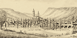 Blick auf Jena um 1800