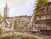 Krämerbrücke von Norden 1780