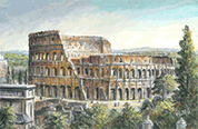 Kolosseum Rom 1850