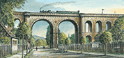 Der Viadukt in Apolda 1880